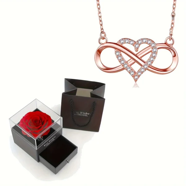 Estuche Rosa Eterna, Corazón Infinito - Image 5